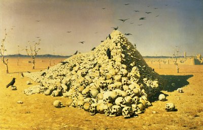 An Allegory of the 1871 War, 1871 by Vasili Vasilievich Vereshchagin